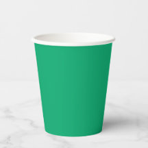 Copos de Papel Esmeralda Personalizados - Conjunto