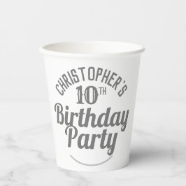 Copos de Papel para Celebração de Aniversário de 1