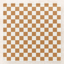 Copper and eggshell checkerboard pattern