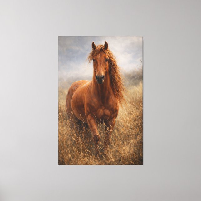 Copper Spirit | Chestnut Horse | Stretched Canvas (Frente)