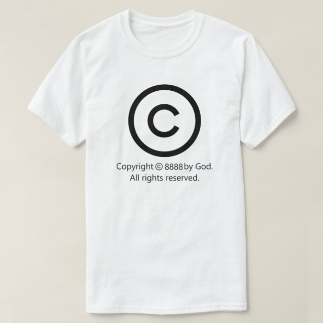 Copyright Todos os Direitos Reservados à Camisa T (Frente do Design)
