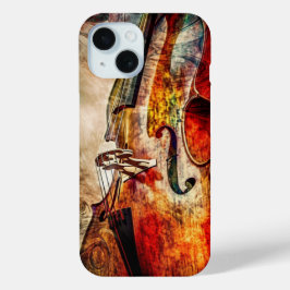 Coque art abstrait violon