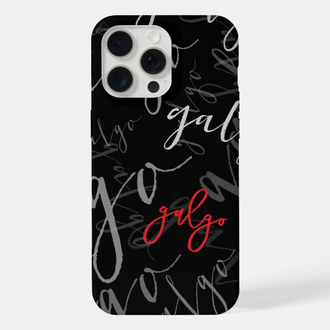 Coque avec motif Galgos (modèle adaptable) (Verso)