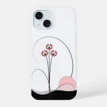 Coque Iphone 15 Ikebana et soleil levant
