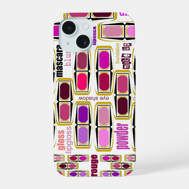 Coque iphone design makeup (Verso)