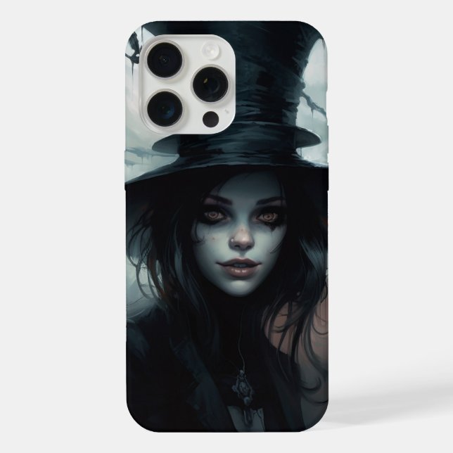 Coques iPhone 15 Pro Max - Chapeaux Noir 7 (Verso)