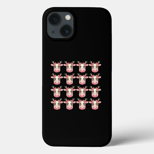Coquete Christmas Cow Highland Ocidental Natal  (Verso)