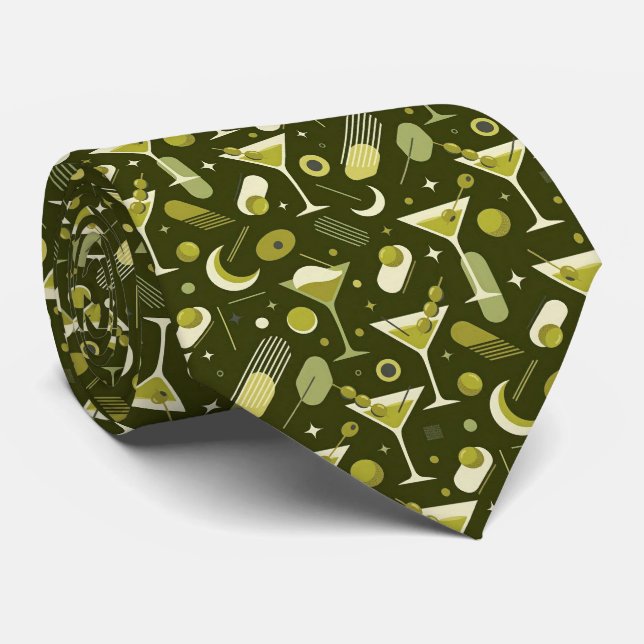 Coquetéis Modernos | Gravata de Pescoço Martini Ve (Rolled)