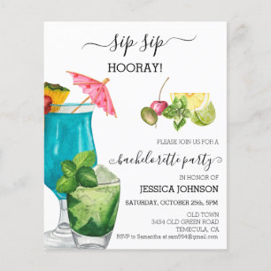 Coquetel de Festa de solteira do Sip Sip Hooray