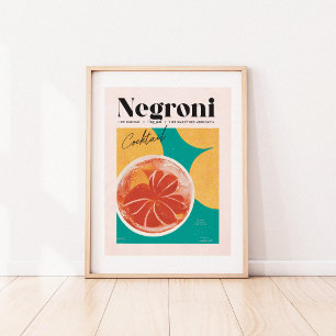 Coquetel de Negrão Rosa Tropical Poster
