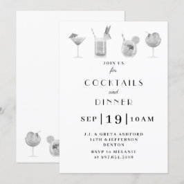 Coquetel e convite de festas