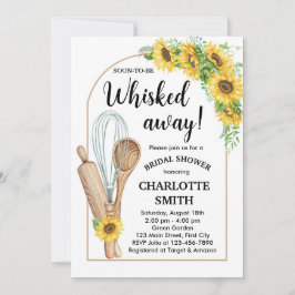 Coqueteleira de cozinha levada convite de noiva gi