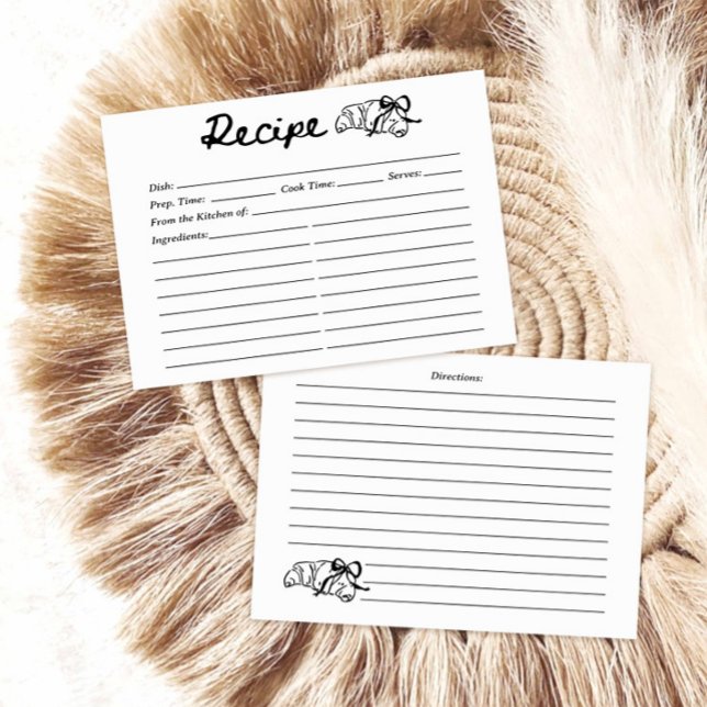 Coquette Croissant Recipe Card (Criador carregado)