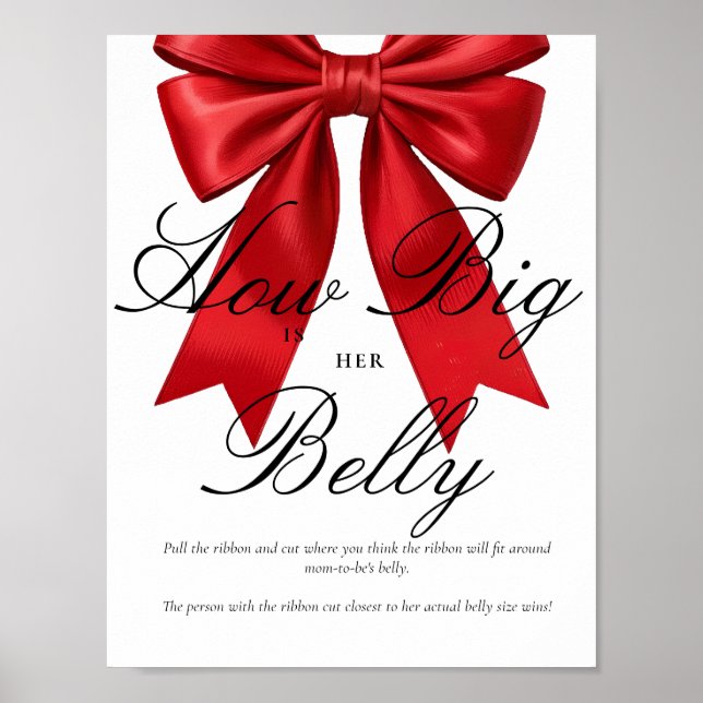 Coquette rosa Quão Grande é o seu Poster de Jogo R (Frente)