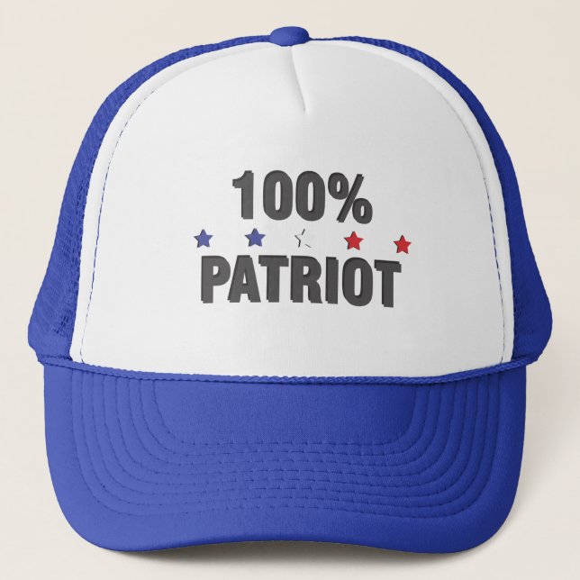 Cor 100% do boné do patriota (Frente)
