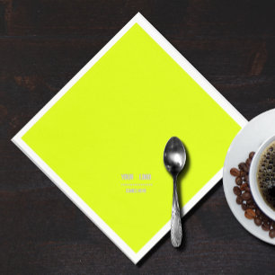 cor amarelo fluorescente - adicionar guardanapos d