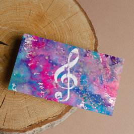 Cor Azul Cor Azul Rosa Pintor Música Nota Clef