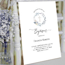 cor azul poeirenta, aquarela batismo Convite