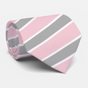 Cor branca e rosa pálido do costume da gravata da