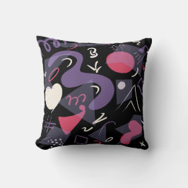 Cor brilhante da almofada retrô