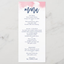 COR-d-água rosa-marinho fofo MENU