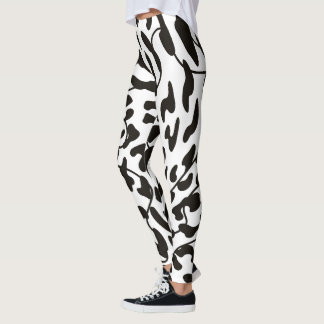 Cor da água Pele de vaca Leggings