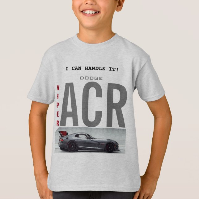 COR DA CINZA T-SHIRT DAS CRIANÇAS "TEMA VIPER DO D (Frente)