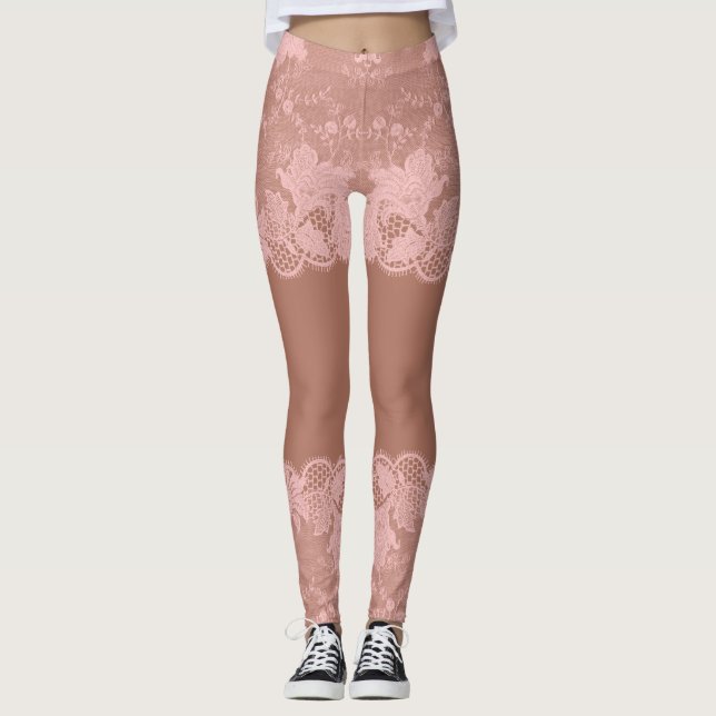Cor da Pele Ocultar Leggings de Efeito da Páscoa (Frente)