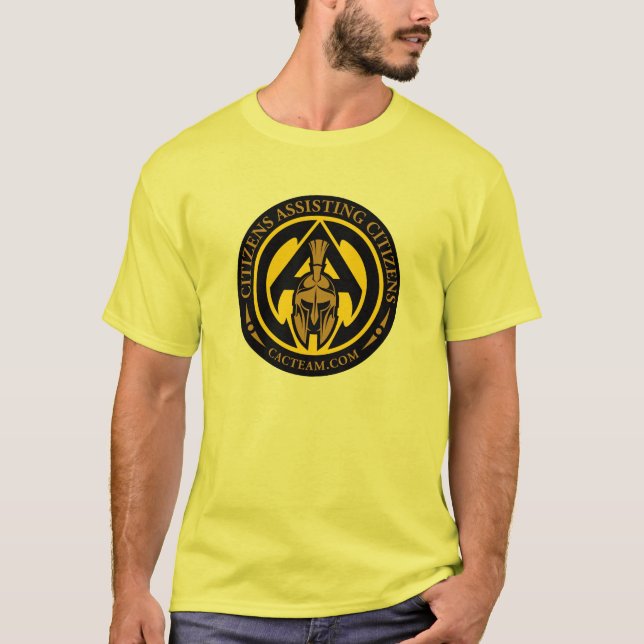 Cor da segurança do t-shirt de CAC (Frente)