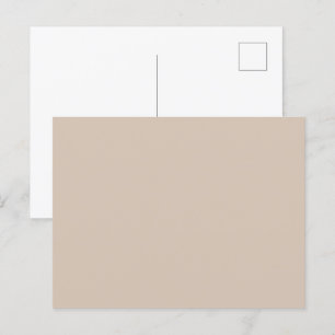 Cor da Tendência - Cartão Postal Sólido de Taupe S