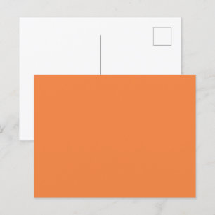 Cor da Tendência - Cartão Postal Sólido Tangerino 