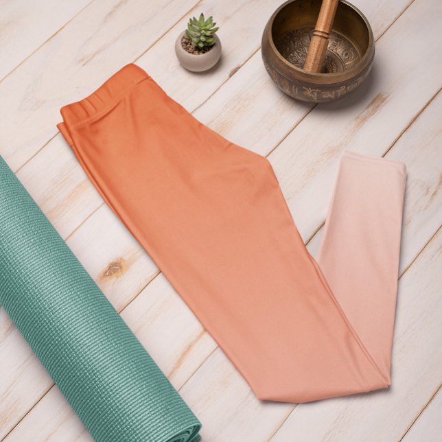 Cor da Tendência do Ombre Vermelho - Leggings do P (Criador carregado)