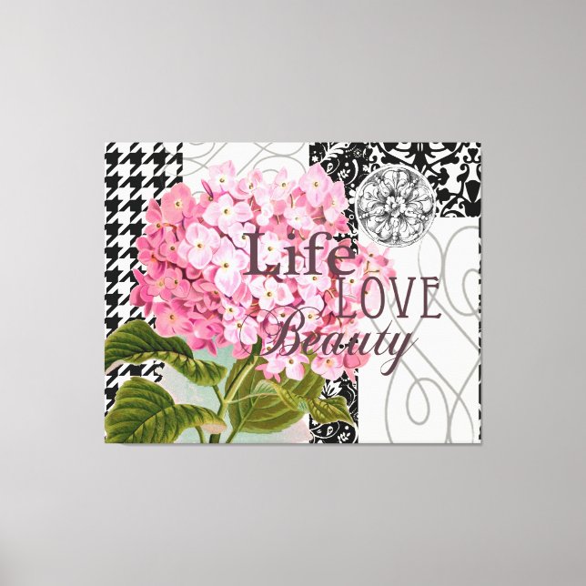 Cor damasco Decoração Floral Bonito (Frente)