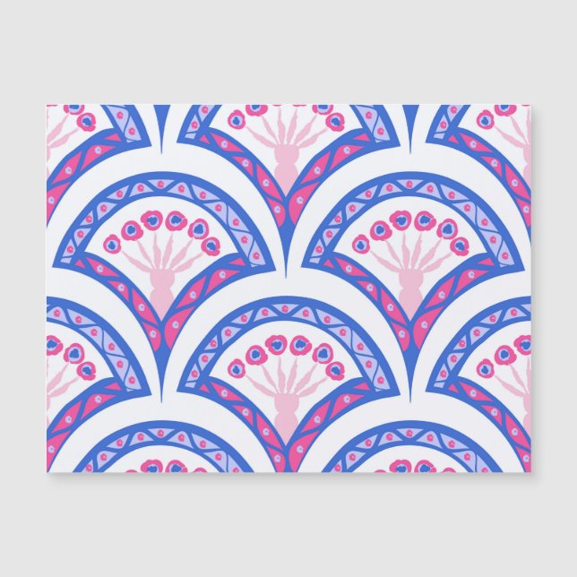 cor damasco floral azul (Frente)