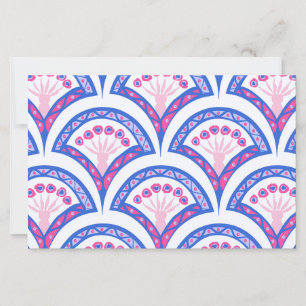 cor damasco floral azul