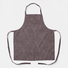 Cor damasco Floral Castanho Escuro - Apron