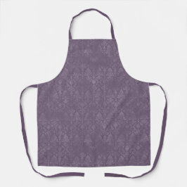 Cor damasco Floral Púrpura Escura - Apron