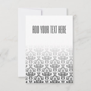 Cor damasco Preta e Branca