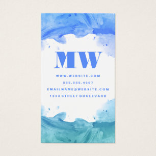 Cor de Água Artística Azul Verde