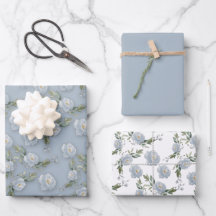 Cor de água floral azul-poeirenta