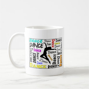 cor de Design de dança da caneca de café