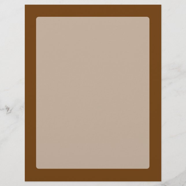 Cor De Fundo Castanho Que Você Pode Personalizar (Frente)