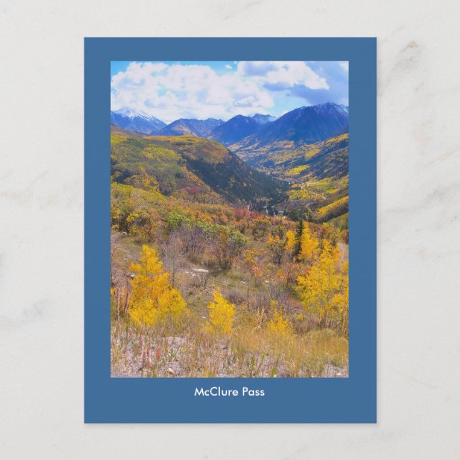 Cor de queda no cartão postal de passagem do McClu (Frente)