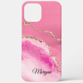 Cor-de-rosa, branco e Dourado, nome de script DIY