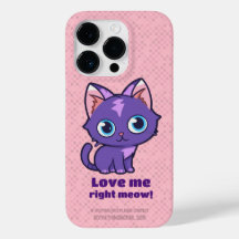 Cor-de-rosa com vetor de gata roxa