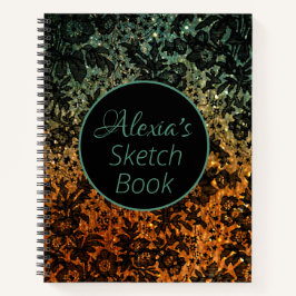 Cor-de-rosa laranja e preto verde - Floral Persona