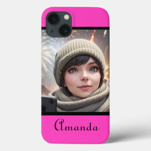 cor-de-rosa-néon brilhante fotográfico personaliza