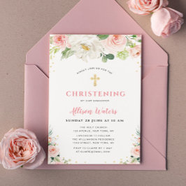 cor-de-rosa pincelada Convite de Natal