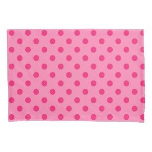 Cor-de-rosa quente no Design de padrão Bolinhas co