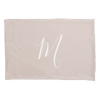 Cor-de-rosa Sólido Monograma Moderno